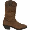 Durango Women's Distressed Tan Slouch Western Boot, DISTRESSED TAN, M, Size 9.5 RD542